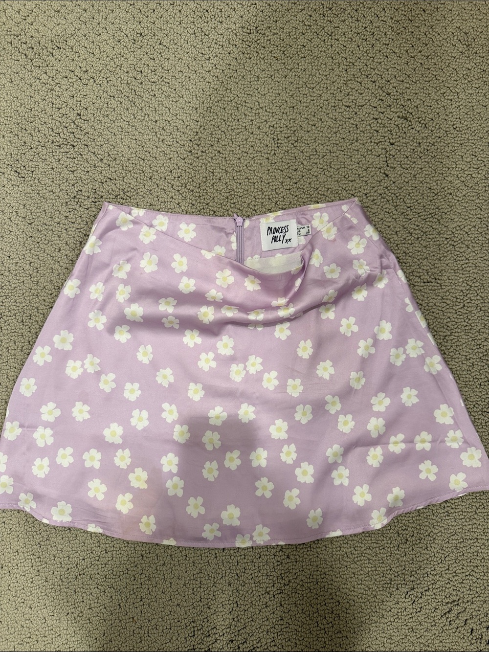 Princess Polly Lavender Daisy A-Line Mini Skirt